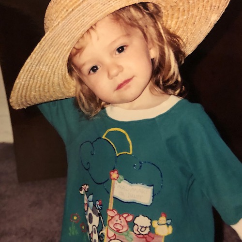 Rachel as a kid